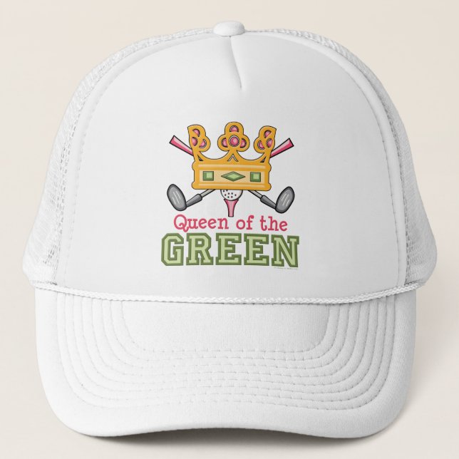 Queen of the Green Womens Golf Cap (Front)