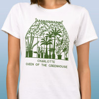 Queen of the Greenhouse Personalized Gardening T-Shirt