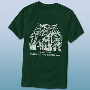 Queen of the Greenhouse Personalized Gardening T-Shirt