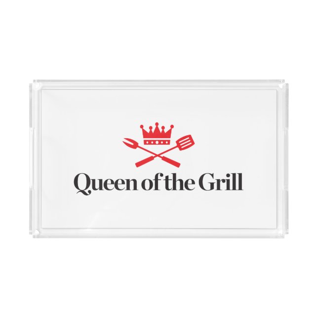 Queen of the Grill Acrylic Tray (Front)