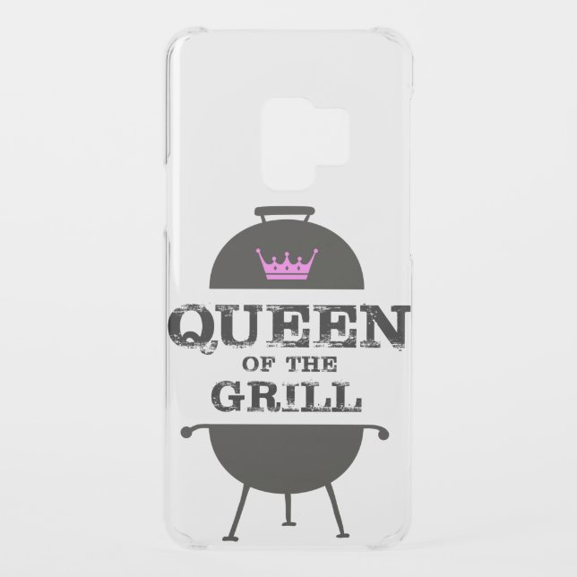 Queen Of The Grill, Black Pink Crown Uncommon Samsung Galaxy Case (Back)
