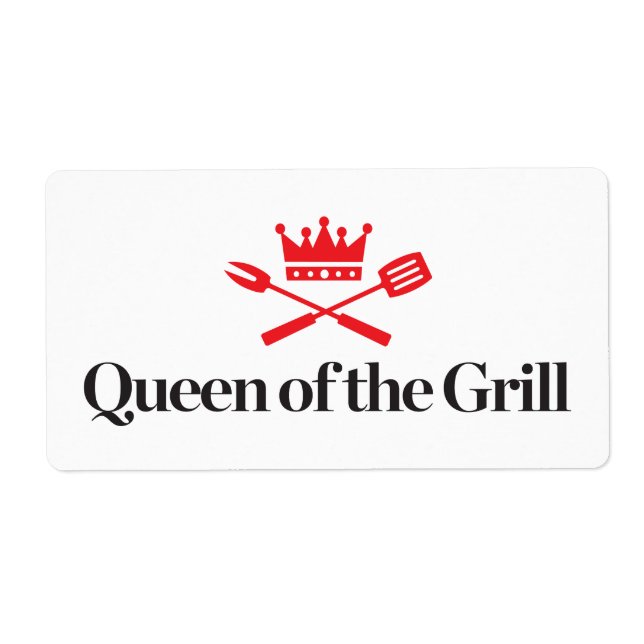 Queen of the Grill Label (Front)