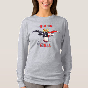 Queen of the Grill - Longhorn Cow T-Shirt