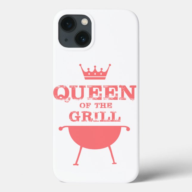 Queen Of The Grill, Pink Case-Mate iPhone Case (Back)