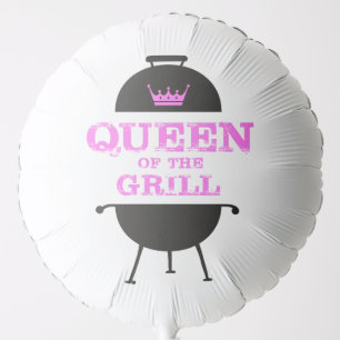 Queen Of The Grill, Pink Crown Pink Balloon