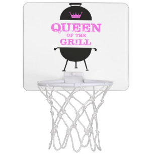 Queen Of The Grill, Pink Crown Pink Mini Basketball Hoop