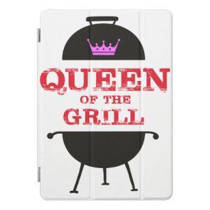 Queen Of The Grill, Pink Crown Red iPad Pro Cover