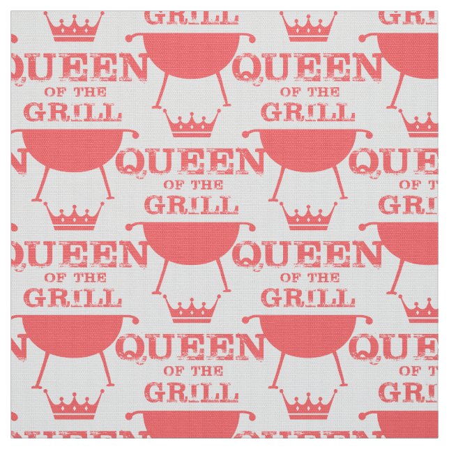 Queen Of The Grill, Pink Fabric (Swatch)