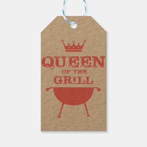 Queen Of The Grill Pink Gift Tags