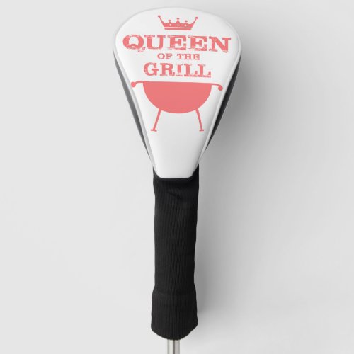 Queen Of The Grill Pink Golf Head Cover