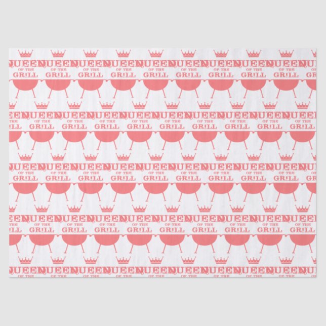 Queen Of The Grill, Pink Tissue Paper (Front)