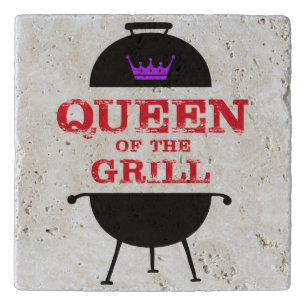 Queen Of The Grill, Purple Crown Red Trivet