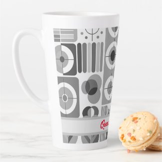 Queen of the House Contemporary Mid-century Style Latte Mug