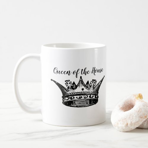 Queen of the House Crown Coffee Mug