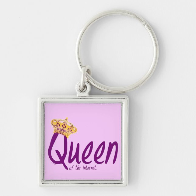 Queen of the Internet Keychain (Front)