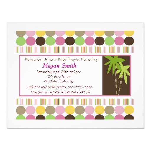 Queen Of The Jungle Baby Shower Invitations 4