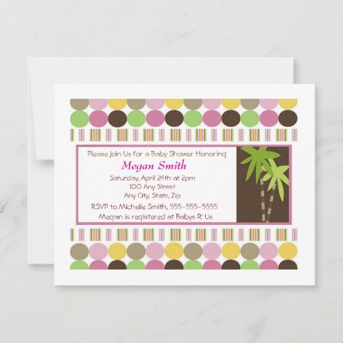 Queen of The Jungle Baby Shower Invitation