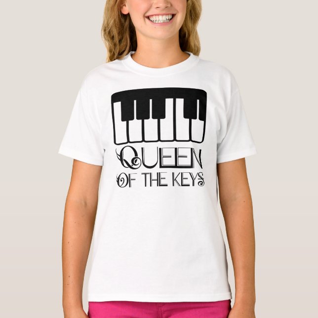 Queen of the Keys Piano T-Shirt (Front)