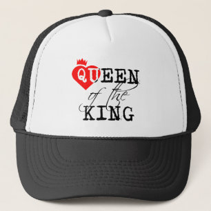 Queen Of The King red heart and a crown Trucker Hat