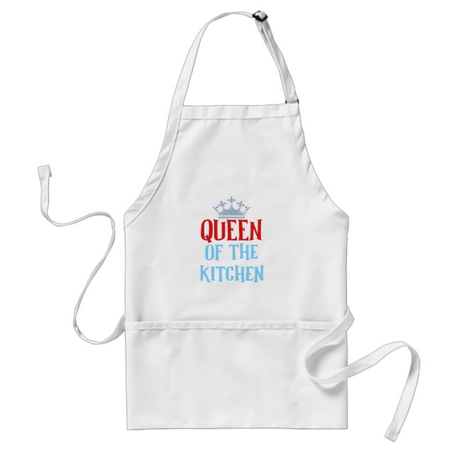 Queen of the Kitchen Crown Adult Apron (Front)