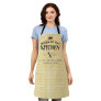 Queen of the Kitchen Crown Foodie Mom Yellow Plaid Apron