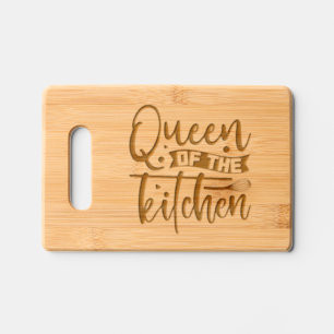 Queen of the Kitchen Engraved Cutting Board
