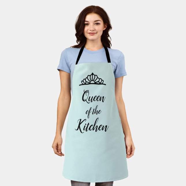 Queen of the Kitchen Illustration All Over Apron (Worn)