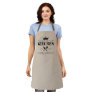 Queen of The Kitchen Lady Chef Personalized Beige Apron