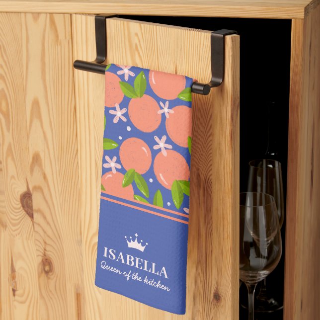 Queen of the Kitchen Personalized  Towel (Thirds Fold)