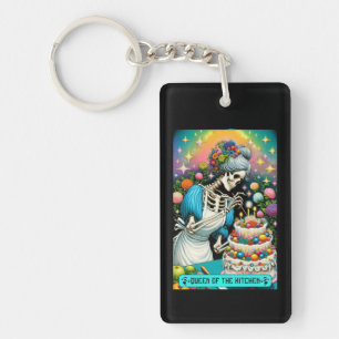 Queen of the Kitchen Tarot Card Keychain