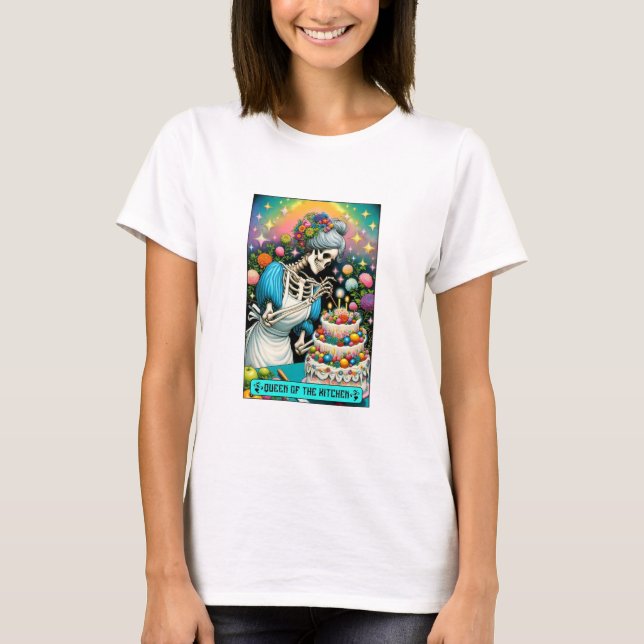 Queen of the Kitchen Tarot Card T-Shirt (Front)