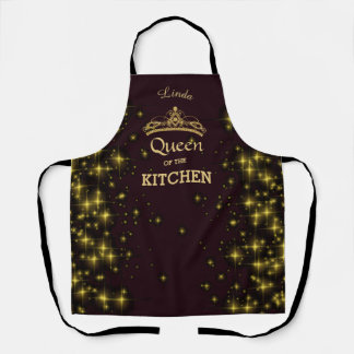 Queen of the Kitchen with a Tiara and Stars Apron