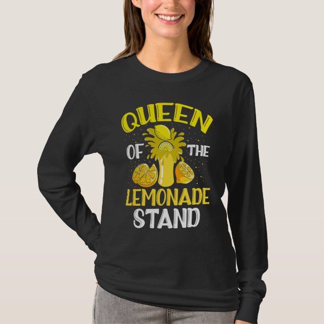 Queen of the Lemonade Stand Kiosk Summer Refreshme T-Shirt (Front)