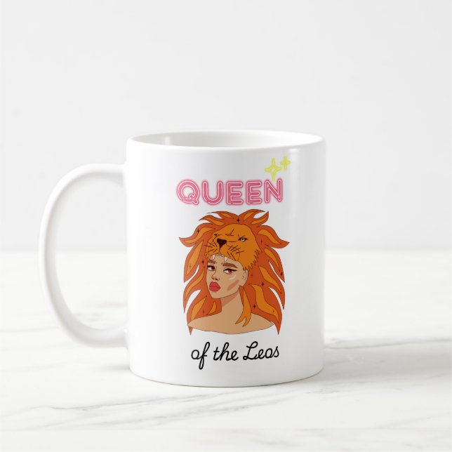 Queen of the Leos Coffee Mug (Left)