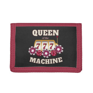 Queen of the Machine Casino Tri-fold Wallet