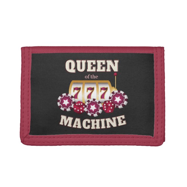 Queen of the Machine Casino  Trifold Wallet (Front)