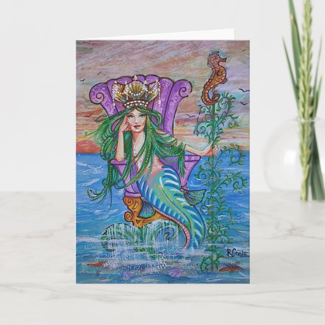 Queen of the Mermaids Card (Front)