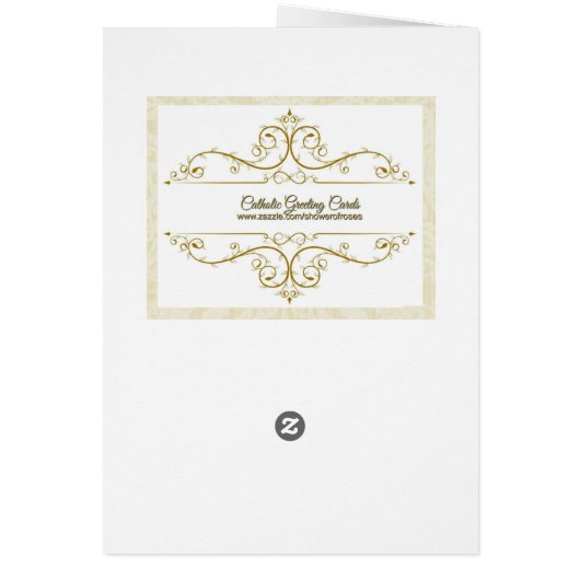 Queen of the Most Holy Rosary Card w/prayer (Back)