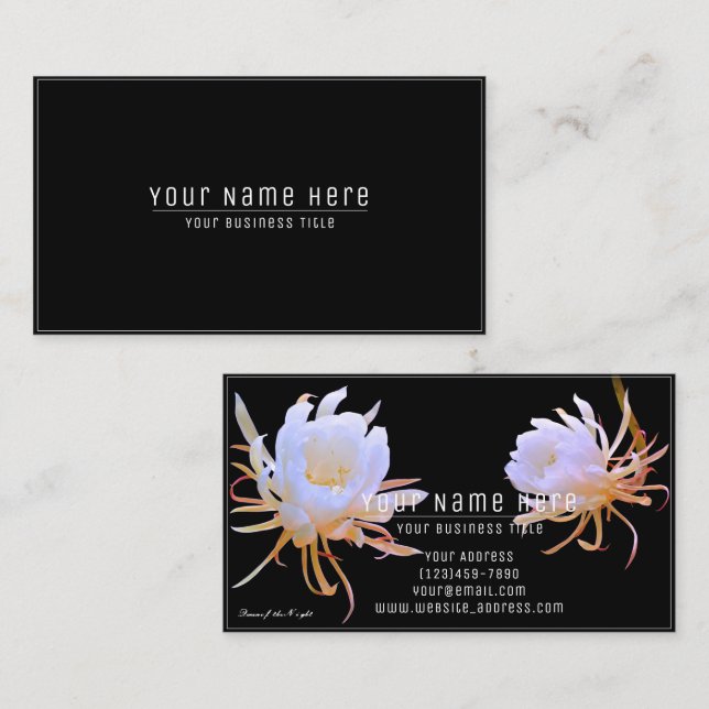 Queen of the Night 名刺 Business Card (Front/Back)