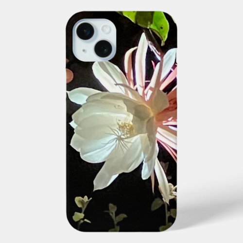 Queen of the Night Bloom astonishing flower iPhone 15 Plus Case