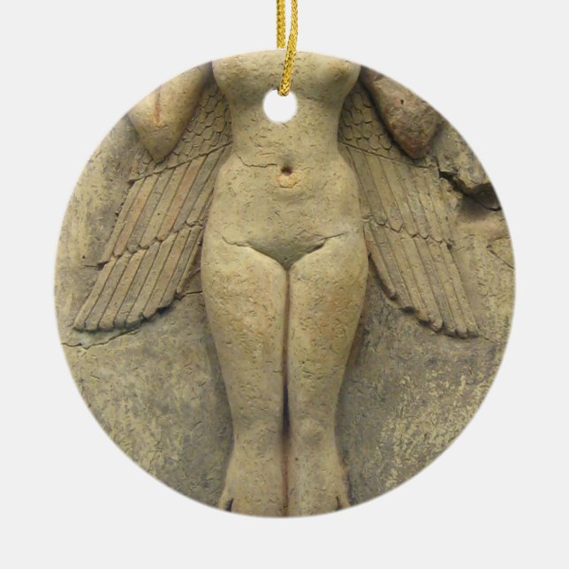 Queen Of The Night - Burney Relief Lilith Ceramic Ornament (Front)