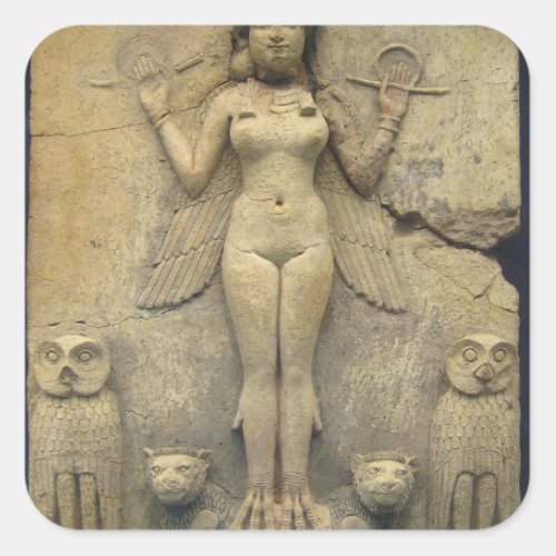 Queen Of The Night _ Burney Relief Lilith Square Sticker