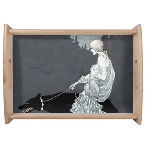 Queen of the Night by Marjorie Miller Serving Tray