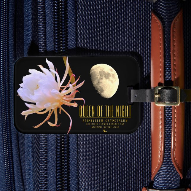 Queen of the Night Luggage Tag (Front Insitu 4)
