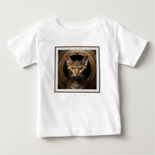 Queen of the Nile: Cleopatra the Cat in Headdress Baby T-Shirt