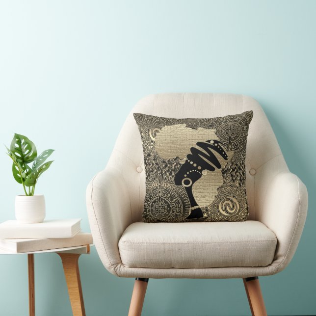 "Queen of the Nile"  Throw Pillow (Chair)