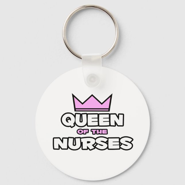 Queen of the Nurses Keychain (Front)