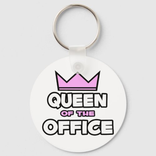Queen of the Office Keychain