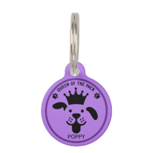 Queen Of The Pack Dog Pet ID Tag