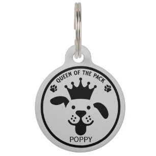 Queen Of The Pack Dog Pet ID Tag
